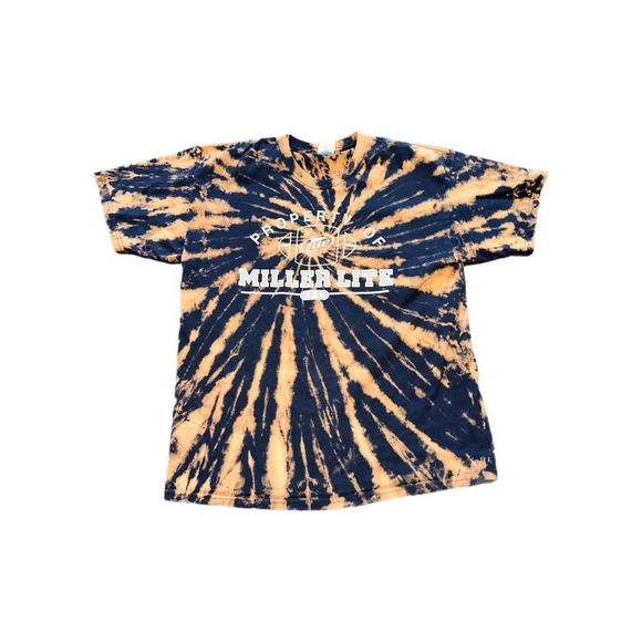 Property of Miller Lite Football Bleached Tee - Picture 1 of 4